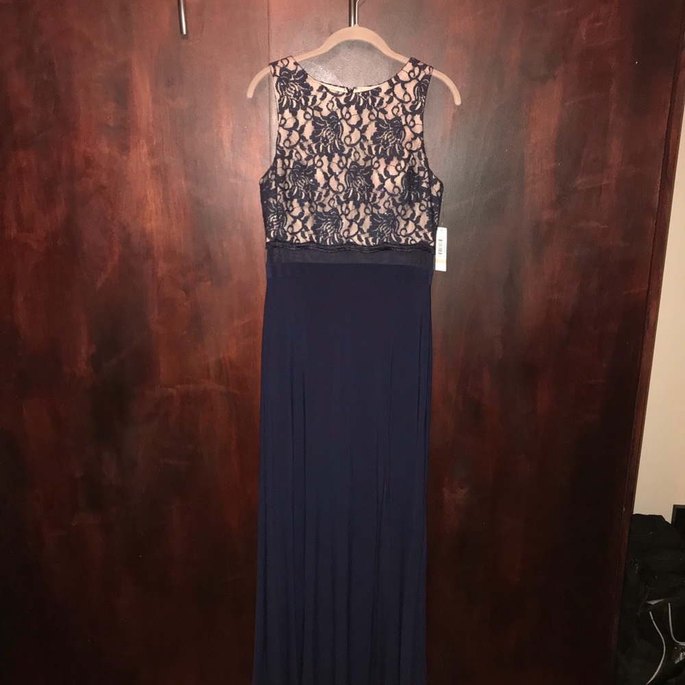 Blue dress long new with they tag